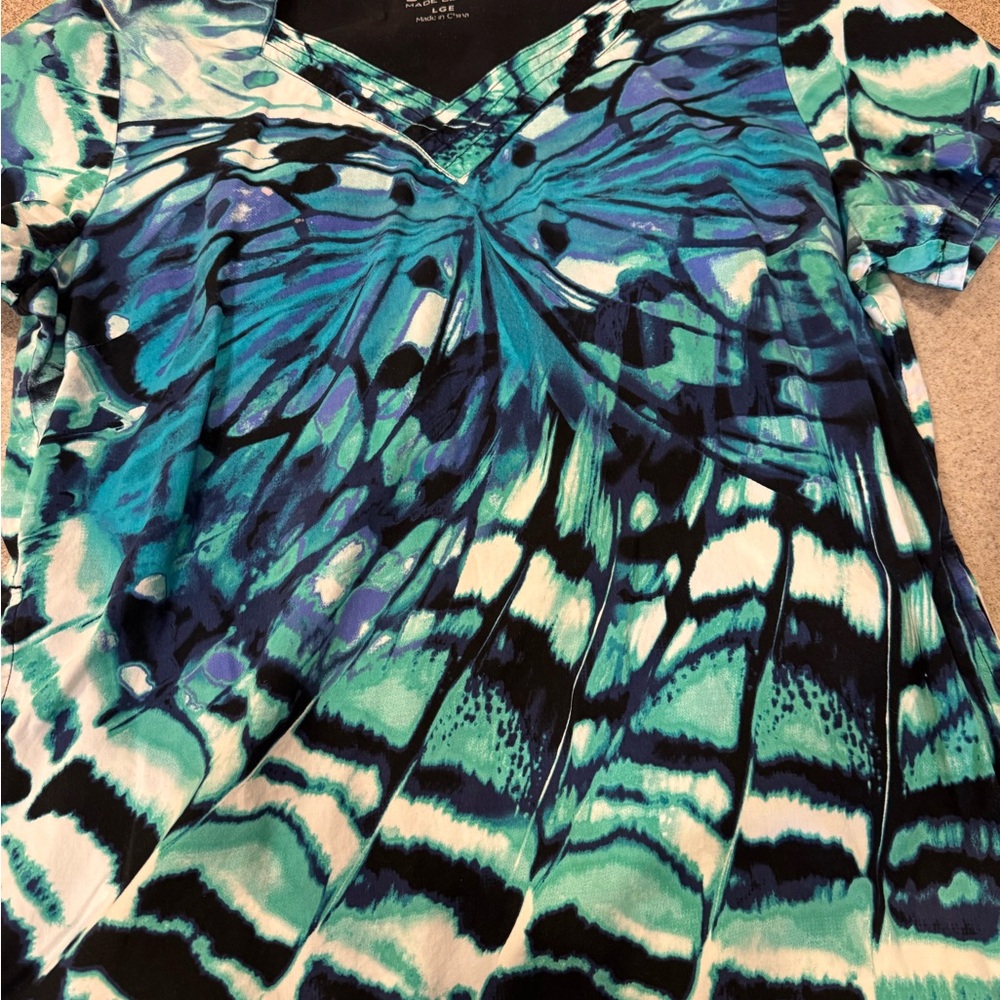 Five size large LANDAU scrub tops medical - Picture 6 of 7